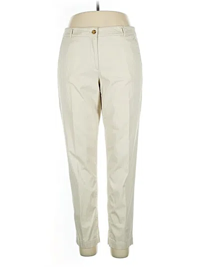 Pre-owned Talbots Khaki Pant In White
