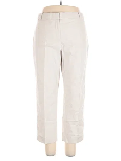 Pre-owned Talbots Khaki Pant In White