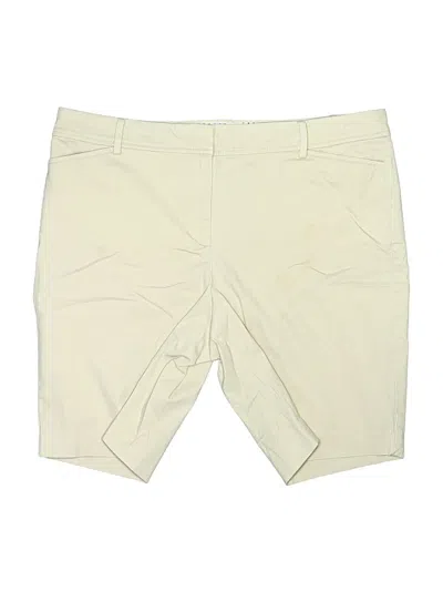 Pre-owned Talbots Khaki Shorts In Ivory