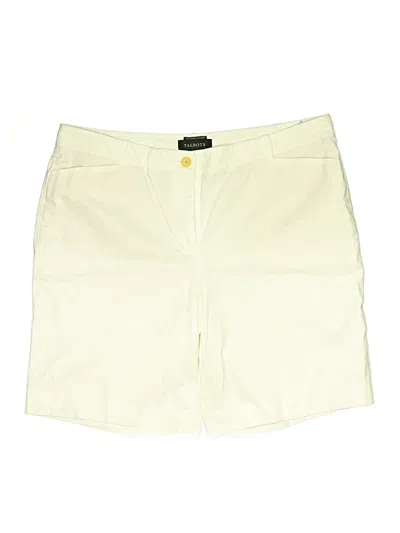 Pre-owned Talbots Khaki Shorts In Ivory