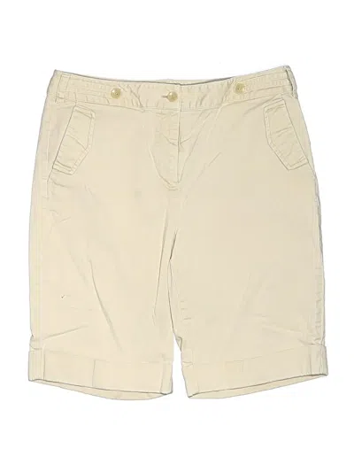 Pre-owned Talbots Khaki Shorts In Ivory