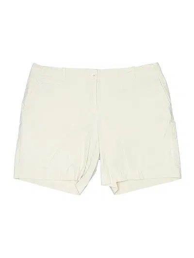 Pre-owned Talbots Khaki Shorts In White