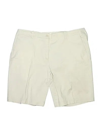 Pre-owned Talbots Khaki Shorts In White