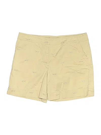 Pre-owned Talbots Khaki Shorts In Yellow