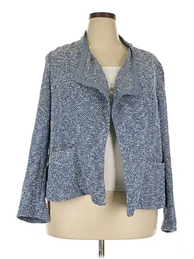 Pre-owned Talbots Kimono In Blue