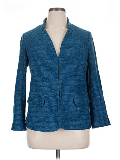 Pre-owned Talbots Kimono In Blue