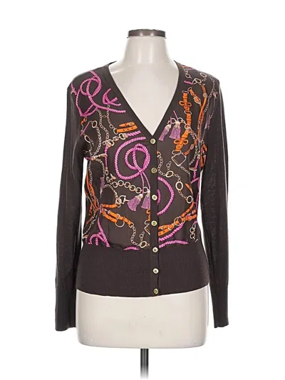 Pre-owned Talbots Kimono In Brown