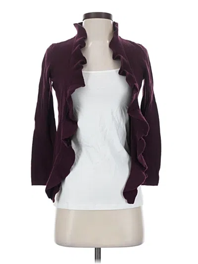 Pre-owned Talbots Kimono In Burgundy