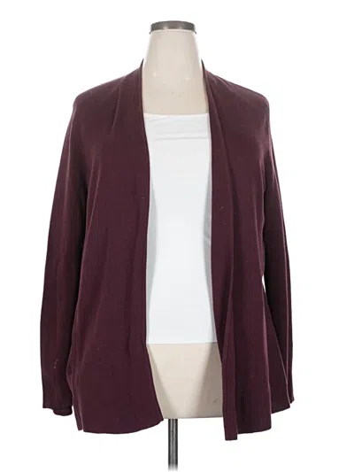 Pre-owned Talbots Kimono In Burgundy