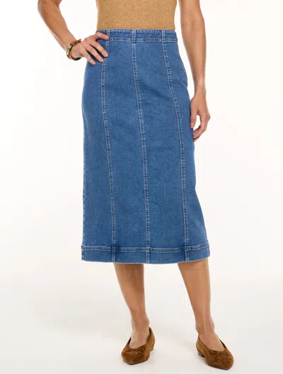 Talbots Knit Denim Midi Skirt - Jules Wash - 2