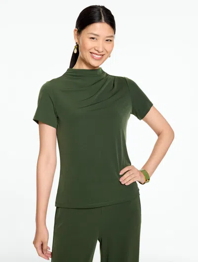 Talbots Knit Kit Cowl-neck Top - Nori - Xs