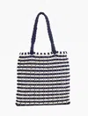 Talbots Knotted Cotton Cord Tote - Indigo/ivory - 001  In Indigo,ivory