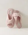 Talbots Knotted Terry Slippers - Dusty Rose - Xs