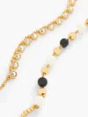 Talbots Layered Bead Necklace - Black/gold - 001  In Black,gold