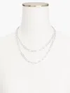 Talbots Layered Paperclip Link Necklace - Gold - 001  In Gold
