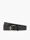 Talbots Leather Belt - Black - Medium  In Black