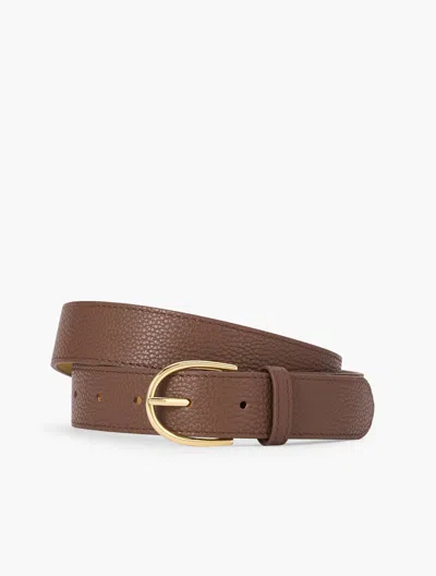 Talbots Leather Belt - Dark Walnut - Large  In Brown