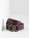 Talbots Leather Belt - Deep Burgundy - Xl  In Burgundy