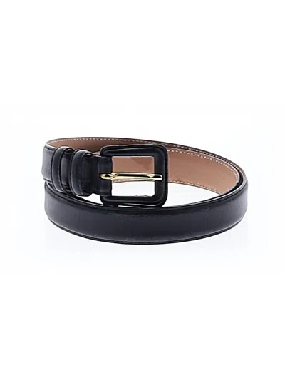 Pre-owned Talbots Leather Belt In Black