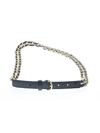 Pre-owned Talbots Leather Belt In Black