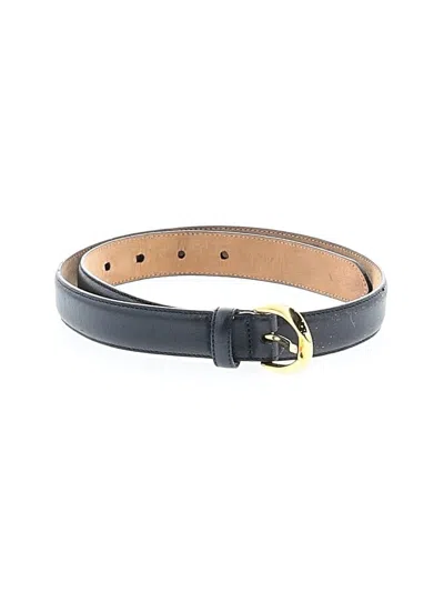 Pre-owned Talbots Leather Belt In Black