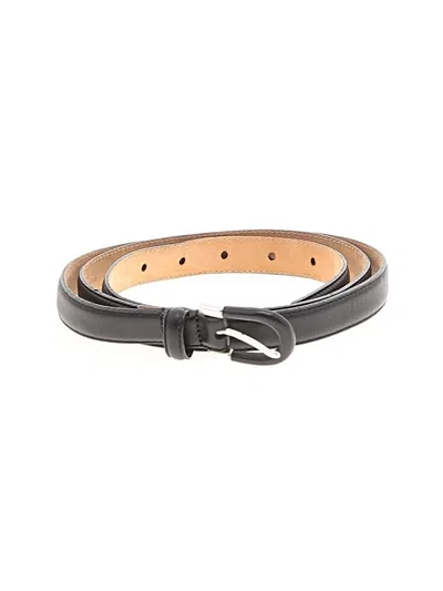 Pre-owned Talbots Leather Belt In Black