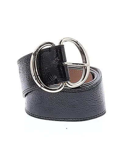 Pre-owned Talbots Leather Belt In Black