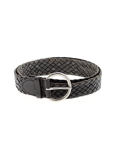 Pre-owned Talbots Leather Belt In Black