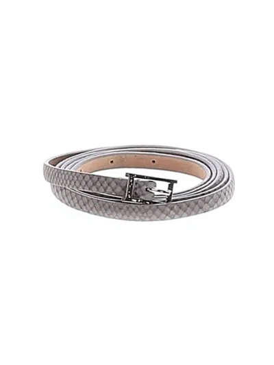 Pre-owned Talbots Leather Belt In Silver