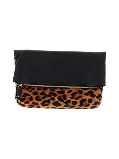 Pre-owned Talbots Leather Clutch In Black
