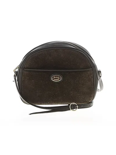 Pre-owned Talbots Leather Crossbody Bag In Black