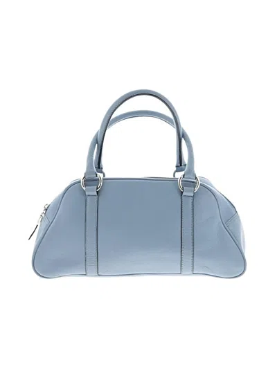 Pre-owned Talbots Leather Satchel In Blue