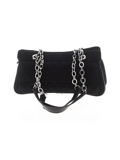 Pre-owned Talbots Leather Shoulder Bag In Black