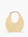 Talbots Leather Trim Straw Hobo Bag - Natural/havana Tan - 001  In Natural,havana Tan