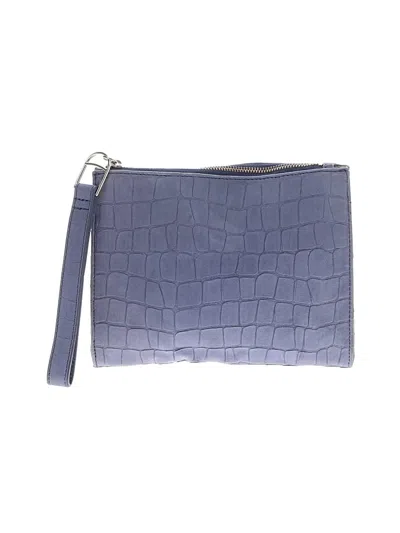 Pre-owned Talbots Leather Wristlet In Blue