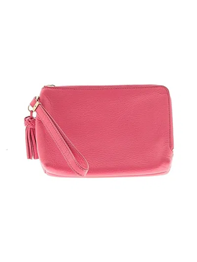 Pre-owned Talbots Leather Wristlet In Pink