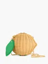 Talbots Lemon Wicker Bag - Corn Silk - 001