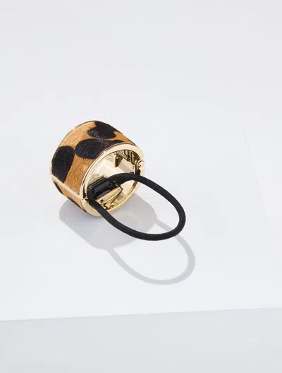 Talbots Leopard Calf Hair Hair Tie - Leopard/gold - 001  In Leopard,gold