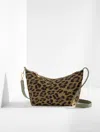 Talbots Leopard Suede Convertible Crossbody Bag - Burnt Olive - 001  In Brown