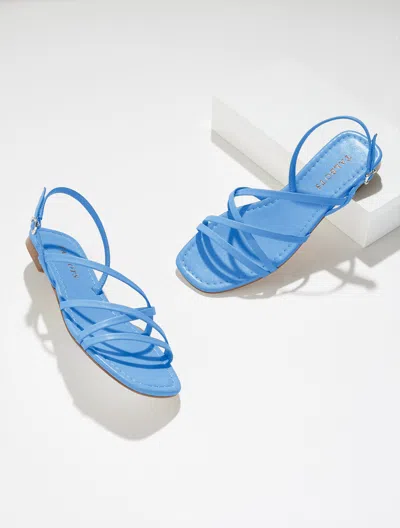 Talbots Liana Strappy Nappa Flats - Vista Blue - 10m