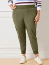 Talbots Lightweight Woven Stretch Jogger Pants - Olive Branch - 2x  In Olive Branch