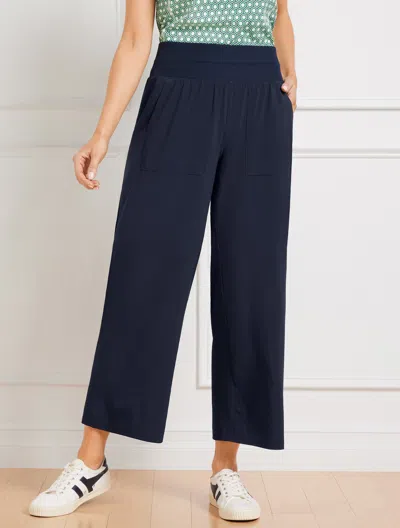 Talbots Lightweight Woven Stretch Utility Pants - Blue - 2x