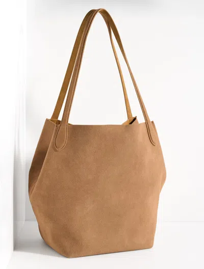 Talbots Linden Suede Tote - Tobacco - 001