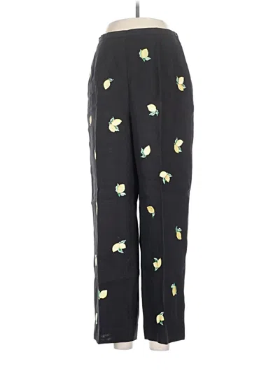 Pre-owned Talbots Linen Pants In Black