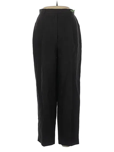 Pre-owned Talbots Linen Pants In Black