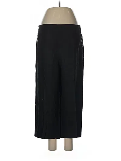Pre-owned Talbots Linen Pants In Black
