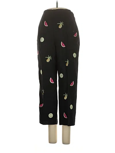Pre-owned Talbots Linen Pants In Black