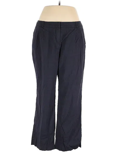 Pre-owned Talbots Linen Pants In Blue