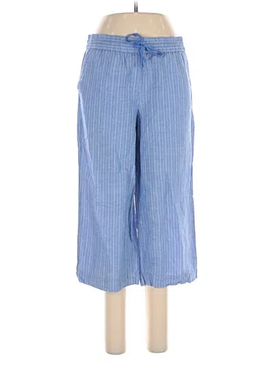 Pre-owned Talbots Linen Pants In Blue