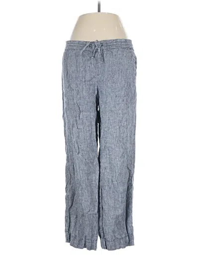 Pre-owned Talbots Linen Pants In Blue